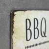 Dekoratiivne metallist silt "BBQ RULES" 200*300mm - Image 3