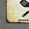 Dekoratiivne metallist silt "BBQ RULES" 200*300mm - Image 4