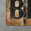 Dekoratiivne metallist silt "BEER & BBQ" 200*300mm - Image 4