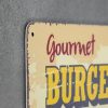 Dekoratiivne metallist silt "GOURMET BURGERS" 200*300mm - Image 3