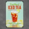 Dekoratiivne metallist silt "ICED TEA" 200*300mm