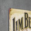 Dekoratiivne metallist silt "JIM BEAM BOURBON" 200*300mm - Image 3