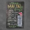 Dekoratiivne metallist silt "MAI TAI RECIPE" 200*300mm