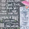 Dekoratiivne metallist silt "MAI TAI RECIPE" 200*300mm - Image 2