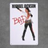 Dekoratiivne metallist silt "MICHAEL JACKSON BAD" 200*300mm