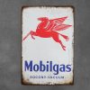 Dekoratiivne metallist silt "MOBILGAS SOCONY VACUUM" 200*300mm