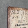 Dekoratiivne metallist silt "PAPER BLOODY MARY" 200*300mm - Image 3