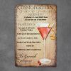 Dekoratiivne metallist silt "PAPER COSMOPOLITAN" 200*300mm
