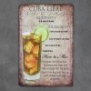 Dekoratiivne metallist silt "PAPER CUBA LIBRE" 200*300mm