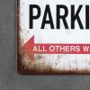 Dekoratiivne metallist silt "PARKING HONDA" 200*300mm - Image 4