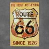 Dekoratiivne metallist silt "ROUTE 66 SINCE 1926" 200*300mm