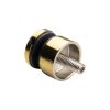 Punktkinnitus klaasile D=30/13mm; klaasile 6-12mm, keere M8*40, AISI 304, kuldne, läikiv - Image 2