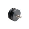 Punktkinnitus klaasile D=50/8mm; klaasile 8-17,52mm, keere M10*50, AISI 304, Satiin, antracite 7016 - Image 2