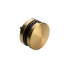 Punktkinnitus klaasile D=50/8mm; klaasile 8-17,52mm, keere M10*50, AISI 304, kuldne, poolläikiv