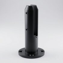 Vertikaalne klaasi ankurpost must 182mm AISI304