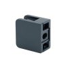 Klaasikinnitus klaasile 6-10,76mm; 45*45mm, kandilisele profiilile; AISI 304, RAL7016, tumehall - Image 2