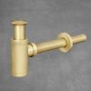 Valamu sifoon FLOWER, L360mm, H120mm, värvus - antiik messing