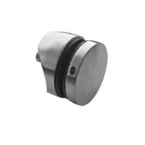 Punktkinnitus klaasile D=50mm, ümarale 42,4mm profiilile; klaasile 8-17,52mm, keere M10*40mm, AISI 304, Satiin