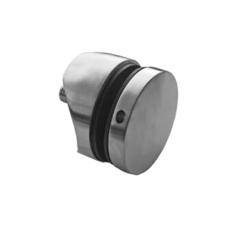 Punktkinnitus klaasile D=50mm, ümarale 42,4mm profiilile; klaasile 8-17,52mm, keere M10*40mm, AISI 304, Satiin
