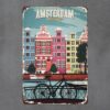 Dekoratiivne metallist silt "AMSTERDAM" 200*300mm