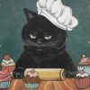 Dekoratiivne metallist silt "BAKING BECAUSE MURDER IS WRONG" 200*300mm - Image 2