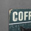 Dekoratiivne metallist silt "COFFEE BECAUSE MURDER IS WRONG" 200*300mm - Image 3