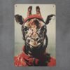 Dekoratiivne metallist silt "GIRAFFE" 200*300mm