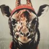 Dekoratiivne metallist silt "GIRAFFE" 200*300mm - Image 2