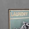 Dekoratiivne metallist silt "LAUNDRY TODAY OR NAKED TOMORROW" 200*300mm - Image 3