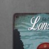 Dekoratiivne metallist silt "LONDON" 200*300mm - Image 3