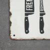 Dekoratiivne metallist silt "MEAT KNIVES" 200*300mm - Image 4