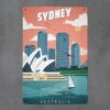 Dekoratiivne metallist silt "SYDNEY" 200*300mm