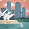 Dekoratiivne metallist silt "SYDNEY" 200*300mm - Image 2