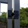 Värava/ukse lattriiv, metall värvitud mustaks - Image 2