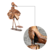 Lauakaunistus TÜDRUK VIHMAVARJUGA, H590 * L360mm, metallist skulptuur - Image 2
