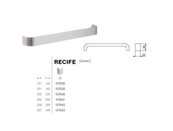 Kapi või sahtli käepide Recife pikkus 137mm kuni 457mm - Image 2