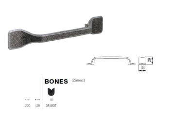 Kapi või sahtli käepide Bones, pikkus 200mm - Image 3