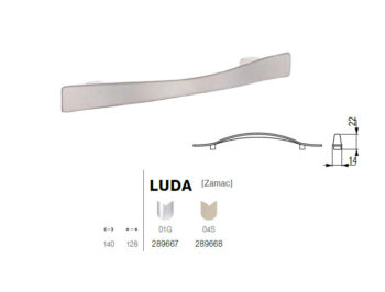 Kapi või sahtli käepide Luda, pikkus 140mm - Image 4