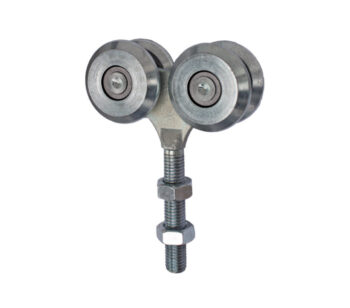Liugukse rullik, metallist, siinile 42*54mm, 4 rattaga, ukse kaal max. 400kg, tsink