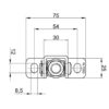 Polthing M12*137mm; keere L=105mm; plaat 25*75/3mm, reguleeritav, 180 kraadi; tsink, kandevõime: 60kg (2 hinge) - Image 2