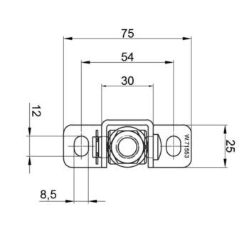 Polthing M12*137mm; keere L=105mm; plaat 25*75/3mm, reguleeritav, 180 kraadi; tsink, kandevõime: 60kg (2 hinge) - Image 2