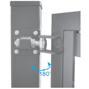 Hing M16, 180 kraadi avatav, väravatele, voldikustele, Zn, kandevõime 60kg (kaks hinge) - Image 2