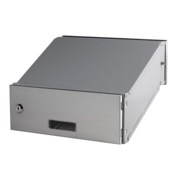 Postkast, läbi müüri 110*300mm, pikkus reguleeritav 240-405mm, metall, roostevaba, C4 - Image 3