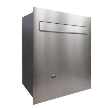 Postkast, läbi müüri, 285*H385mm, metall, reguleerimine 190*255mm, kellanupp, roostevaba C4