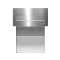 Postkast, läbi müüri, 285*H158mm, metall, reguleerimine 190*255mm, kellanupp, roostevaba C4