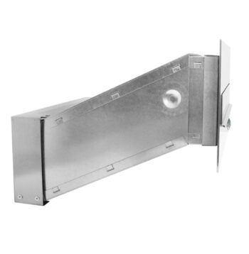Postkast, läbi müüri, 285*H145mm, metall, reguleerimine 260-410mm, kellanupp, roostevaba C4 - Image 2