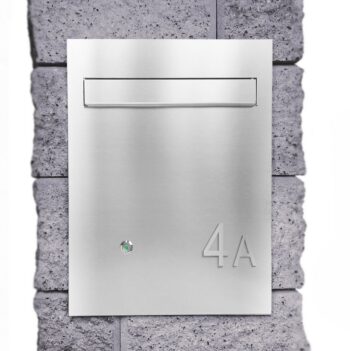 Postkast, läbi müüri, 285*H385mm, metall, reguleerimine 190*255mm, kellanupp, roostevaba C4 - Image 7