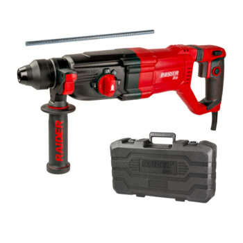 Raider Pro RDP-HD63 puurvasar – 1050 W, 3.4 J, SDS+, 4 funktsiooni, Ø30 mm, kohvriga