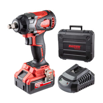 Raider Industrial akulöögimutrikeeraja, harjadeta, 20V, 480 Nm, 4 kiirusrežiimi, 4 Ah – RDI-IBW04