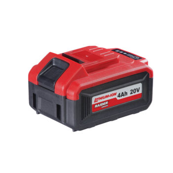 Raider Industrial aku, 20V, 4,0 Ah, laadimistaseme näidik